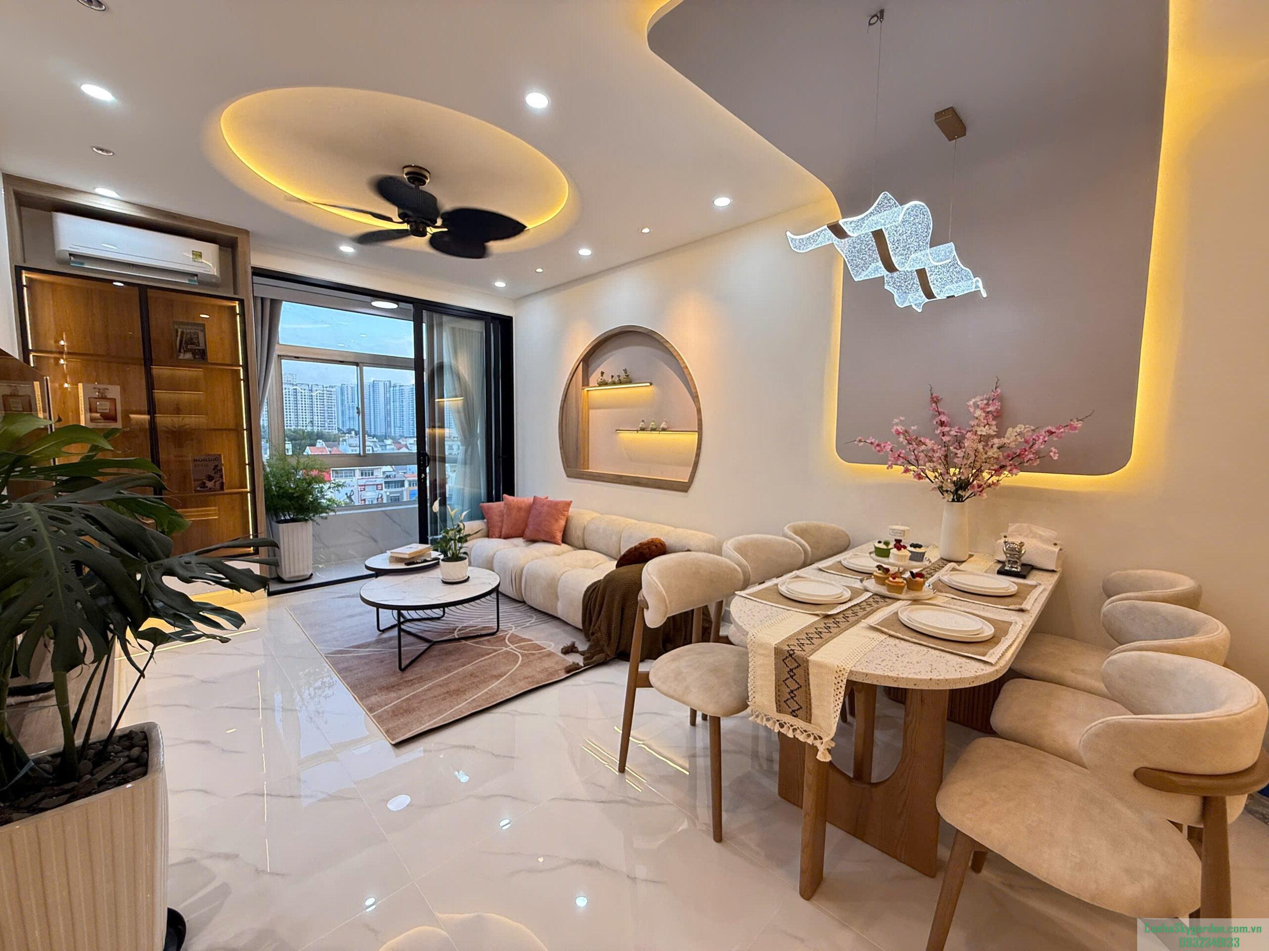 Cho thuê căn góc Sky garden 1 91m2 thiết kế 3PN 2WC nội thất mới 100% 37 triệu/ tháng Bán (166)