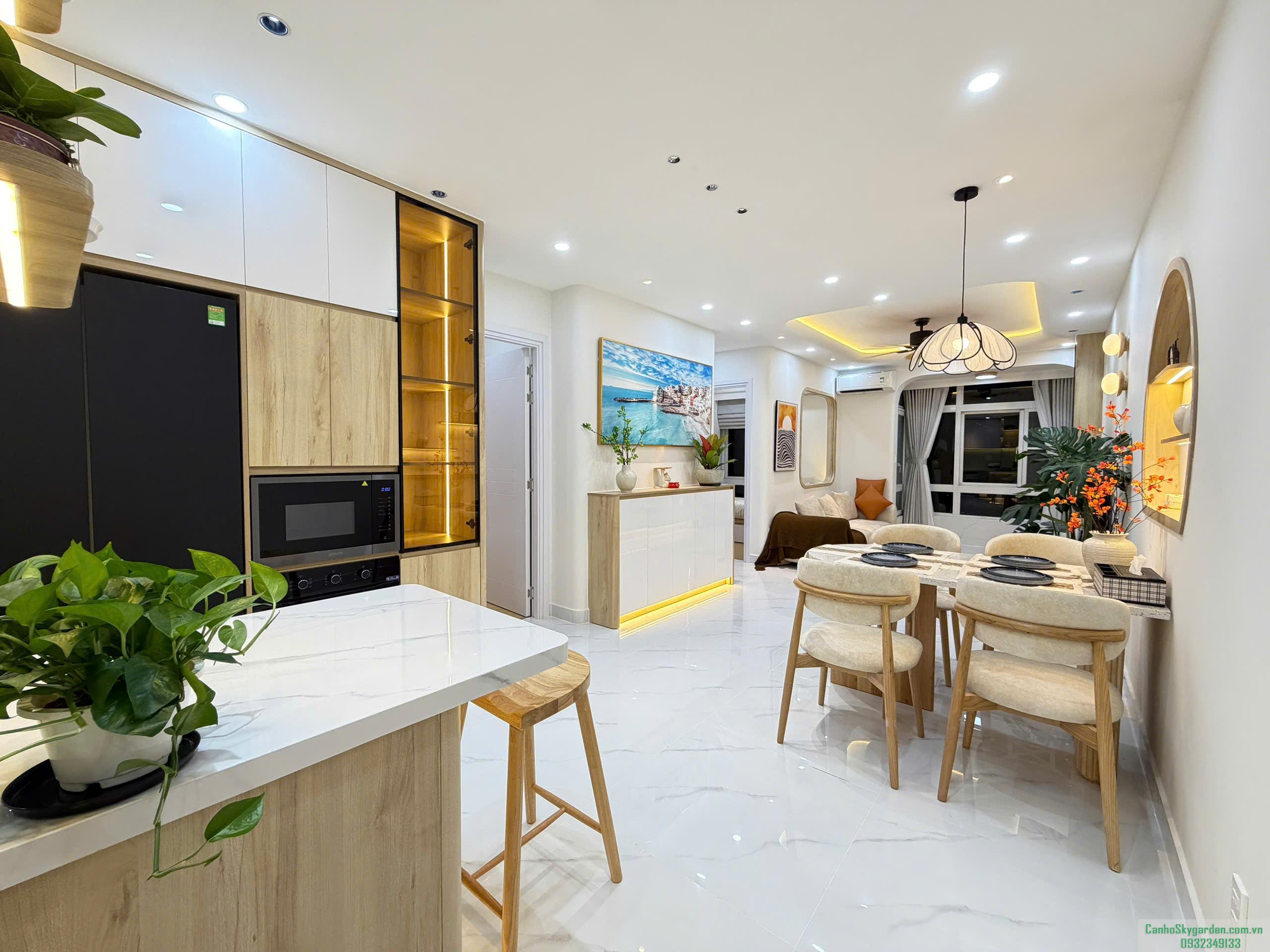Bán căn hộ 68m2 Sky 3 2PN 2WC lầu 17 view thoáng giá 5ty4 Bán (9)