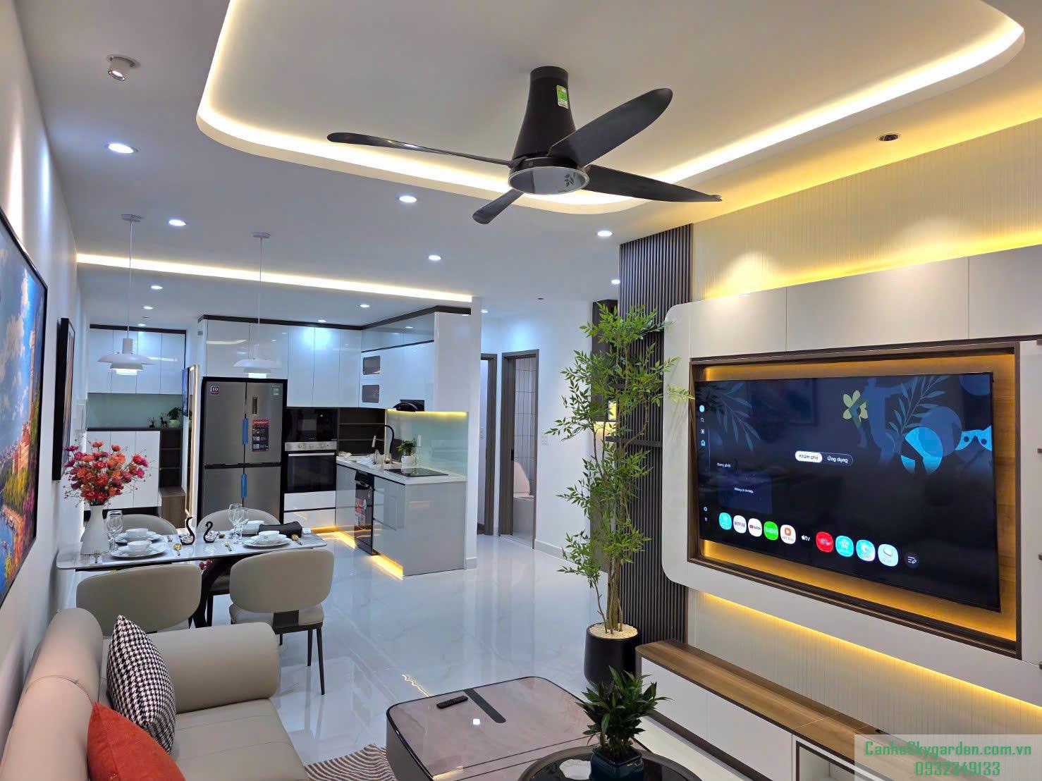 CHO THUÊ CĂN HỘ SKY GARDEN 2 DT 81M2. TK 2PN & 1 PHÒNG LV. & 2WC. NT 100% MỚI. - 33 CHO THUÊ CĂN HỘ SKY GARDEN 2 DT 81M2. TK 2PN & 1 PHÒNG LV. & 2WC. NT 100% MỚI. Cho Thuê (33)