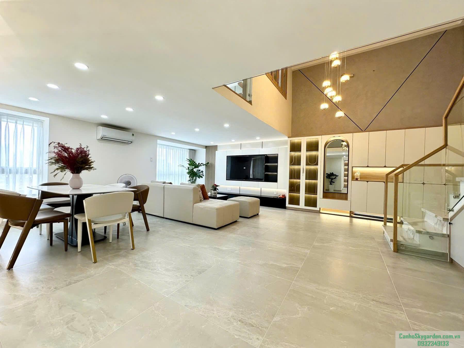 Cho thuê căn hộ duplex Sky Garden . Nhà full nội thất đẹp xịn, lầu cao view thoáng Cho Thuê (35)