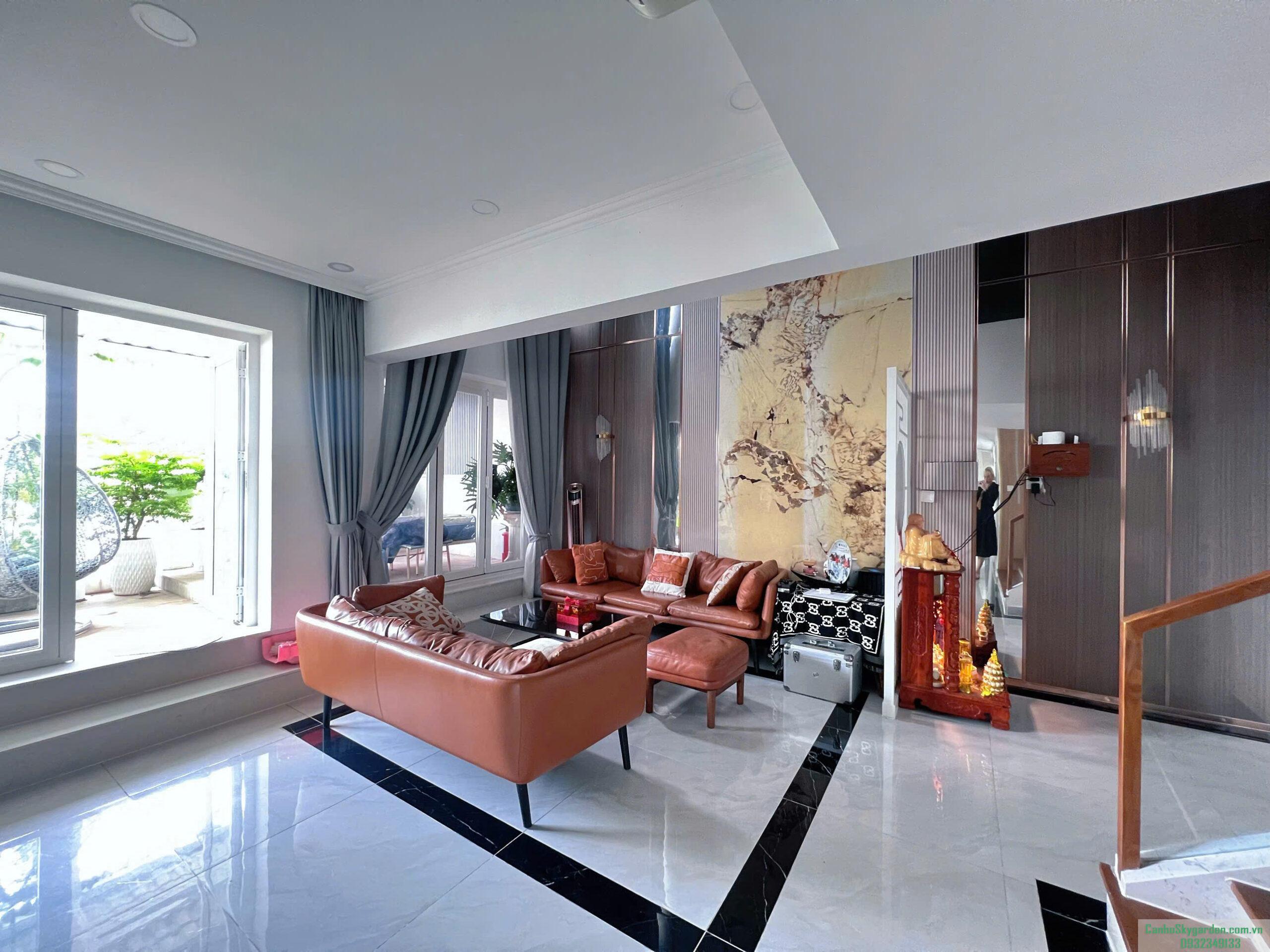 Cho thuê Penthouse Sky Garden 3, PMH . 4 phòng ngủ, 3 wc Nhà full nội thất đẹp Căn góc 2 sân thoáng mát Cho Thuê (45)