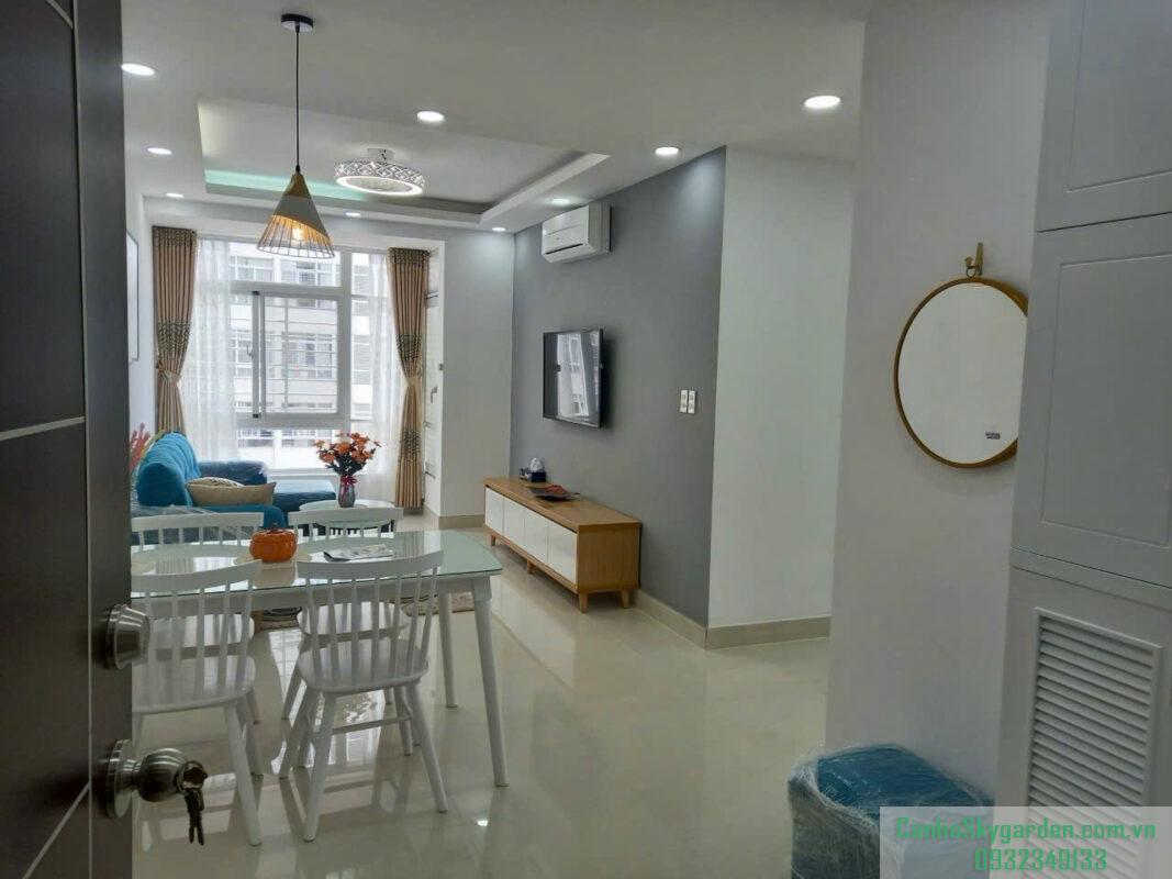 Bán căn hộ Sky Garden 3, Phú Mỹ Hưng. Thiết kế: 2 phòng ngủ, 1wc Lầu cao view thoáng Full nội thất đẹp Sổ hồng sở hữu lâu dài Bán (9)